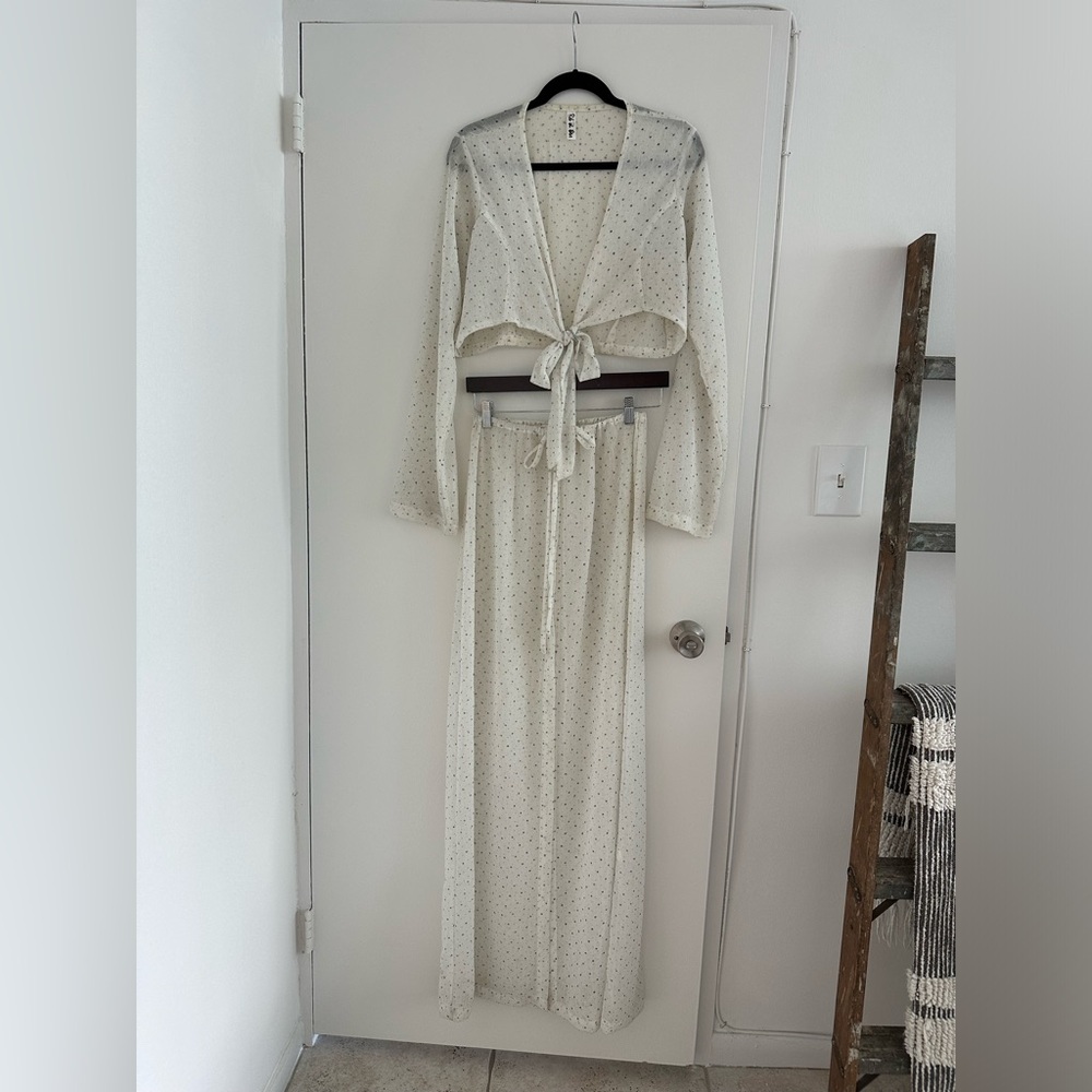 Rat & Boa White Swim Coverup Set